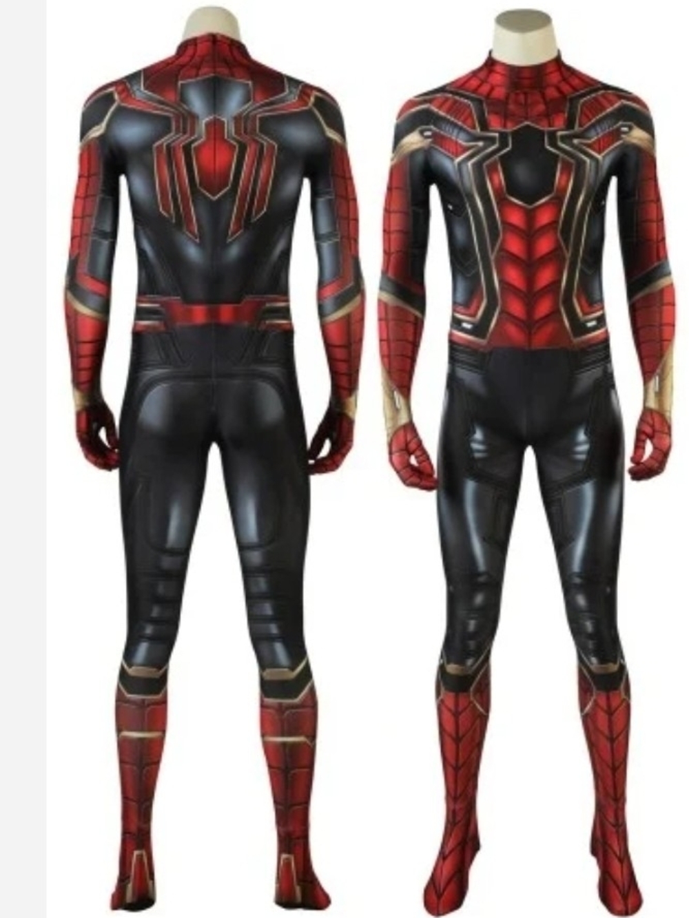 Marvel Integrted Spiper-Man Colors Red and Black Superhero Bodysuit- Costume
